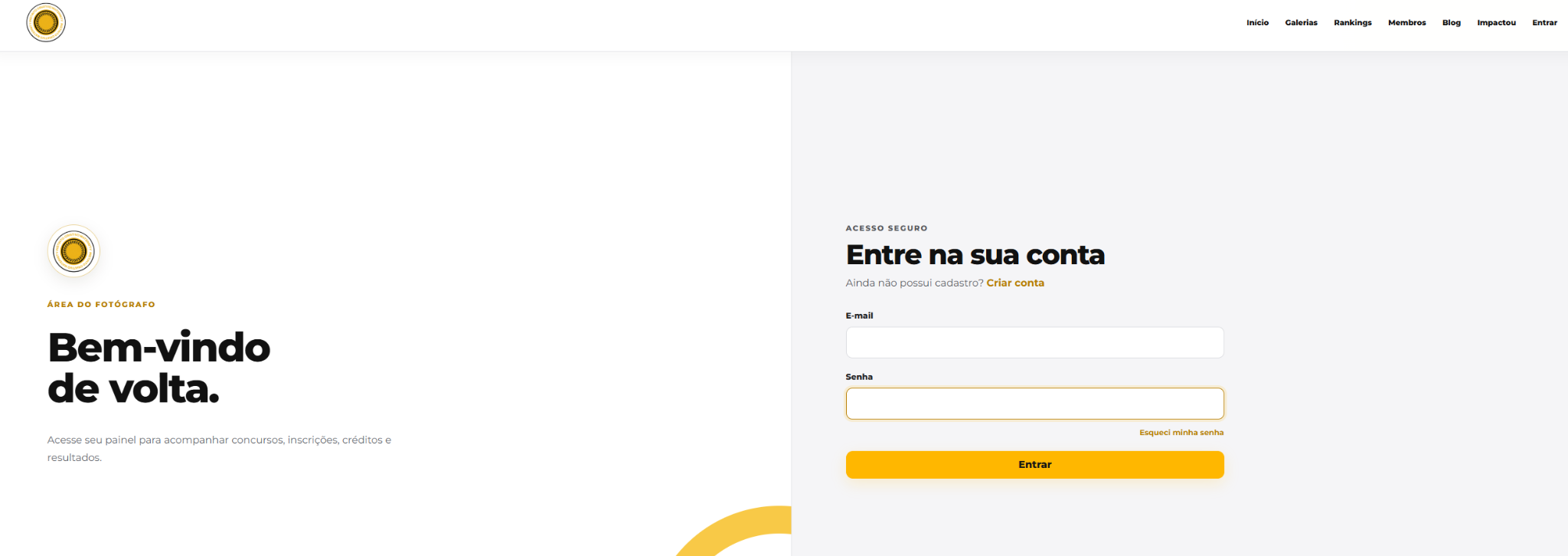 Passo 07: Faça login no Maternity