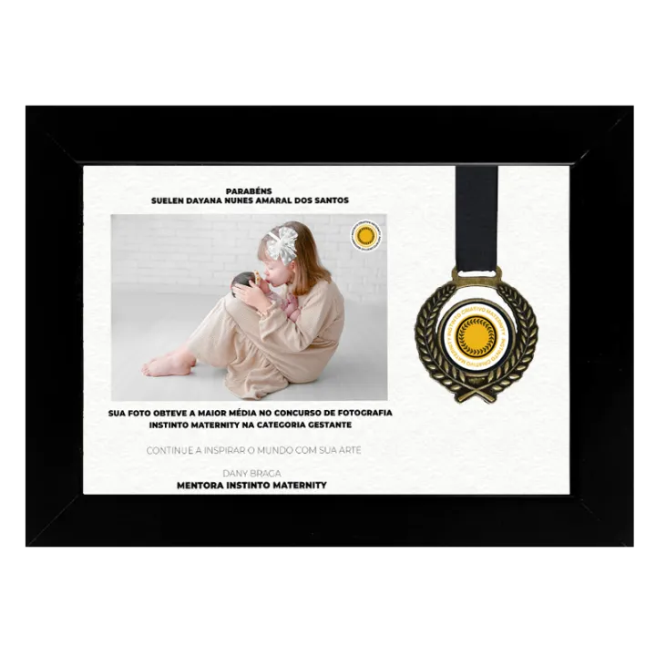 Quadro + Medalha Instinto Maternity – Maior média do Round em um categoria